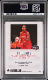 2018 Rittenhouse WNBA Ariel Atkins #100 Rookie SP/500 RC PSA 9 Chicago Sky